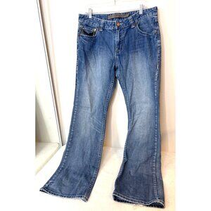 Rock & Roll Denim Jeans Western Cowboy 36 X 34 Frayed hems